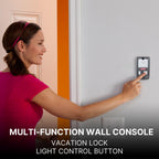 Genie Series II Garage Door Opener Wall Console - Sure-Lock/Vacation Lock for Extra Security - Light Control Button - Compatible with All Genie Series II Garage Door Openers - Model GBWCSL2-BX