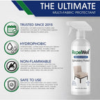 RepelWell Upholstery Protect Stain & Water Repellent Spray (12oz) Eco-Friendly, Pet-Safe Spray Keeps Your Fabric, Leather & Suede Upholstery Looking Like New