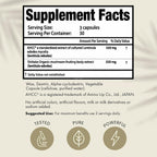 HPD Rx Premium AHCC & Shiitake Mushroom 1100 mg per Serving Supplement, Natural Immunity Booster, Maintains Natural Killer Cell Activity | AHCC is Proven in 30+ Studies | 60-Day Supply, 2-Pack
