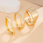 Impurain Gold Bangle Bracelets for Women Silver Plated Wide Wire Chunky Cuff Bracelets Trendy Hinged Cuff Open Wide Chunky Silver Bracelet Irregular Minimalist Bangle Jewelry (gold-2)
