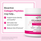 FORTIBONE Collagen Peptides Essential Bone Builder Hydrolyzed Collagen Powder for Women & Men, Clinically-Supported for Bone Strength & Density, Gluten Free & Dairy Free - Unflavored (30 Servings)