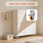 ASHGOOB 2" L-Shaped Caster Wheels Set of 4, Side Mount Swivel Casters