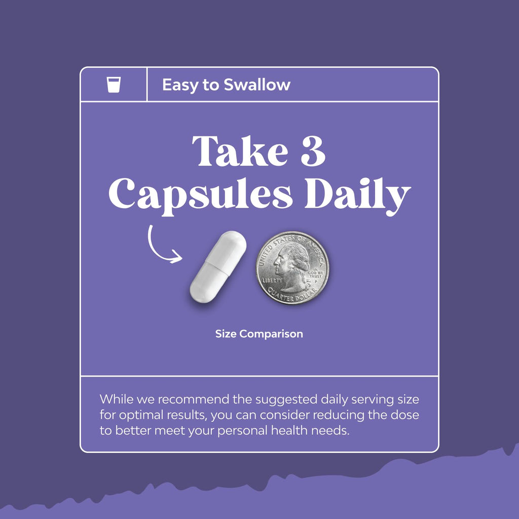 Triple Magnesium Complex Supplement - High Absorption Magnesium Glycinate, Malate & Taurate Blend for Muscles, Energy Support & Heart Health - Triple Mg Complex 400 mg Capsules - 120 Count