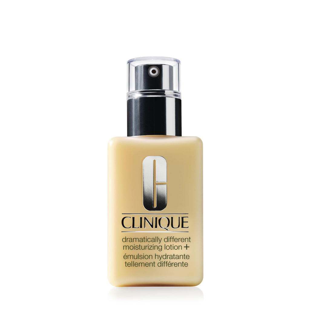 Clinique 3-Step Dramatically Different Moisturizing Lotion+ | Face Moisturizer For Dry to Dry Combination Skin Types | With Glycerin | Hydrating, 4.2 Fl Oz