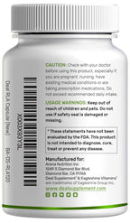 DEAL SUPPLEMENT R Alpha Lipoic Acid 600mg with Benfotiamine 300mg Per Serving, 120 Veggie Capsules – 200mg R-ALA Per Capsule – Antioxidant Supplement for Energy & Nervous System Support