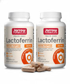 Jarrow Formulas Lactoferrin Supplements 250 mg - Immune-Supporting Glycoprotein for Healthy Immune System Support & Iron Absorption - Freeze Dried, Gluten Free, Non-GMO - 60 Capsules (Pack of 2)