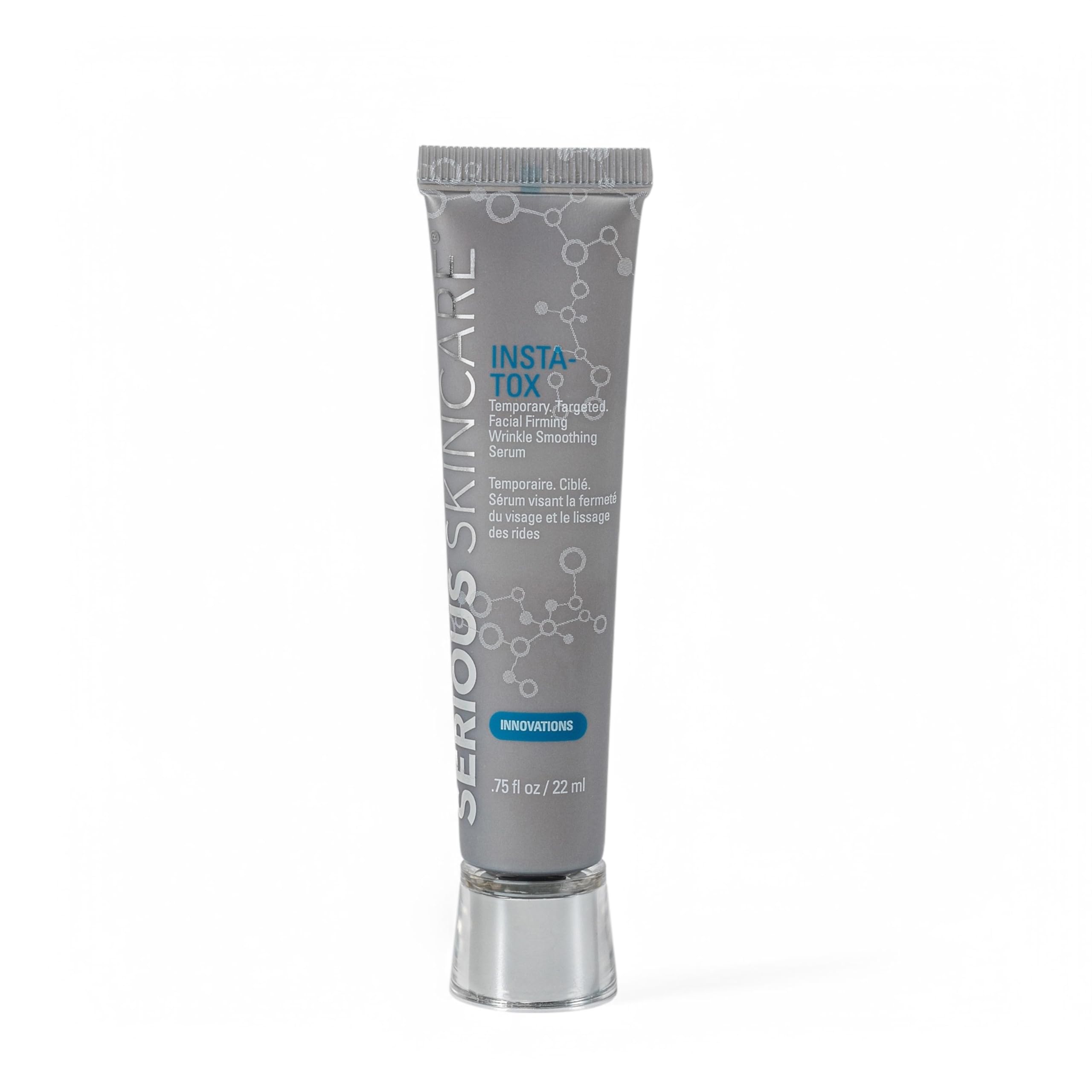 Serious Skincare INSTA-TOX Instant Wrinkle Filler for Face Serum, to Smooth + Blur Fine Lines, Deep Wrinkles, Lip Lines, Crow’s Feet & Pores, Temporary Face Tightener, .75 oz