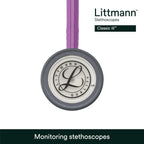 3M Littmann Classic III Monitoring Stethoscope, 5832, More Than 2X as Loud, Weighs Less, Stainless Steel Chestpiece, 27" Lavender Tube