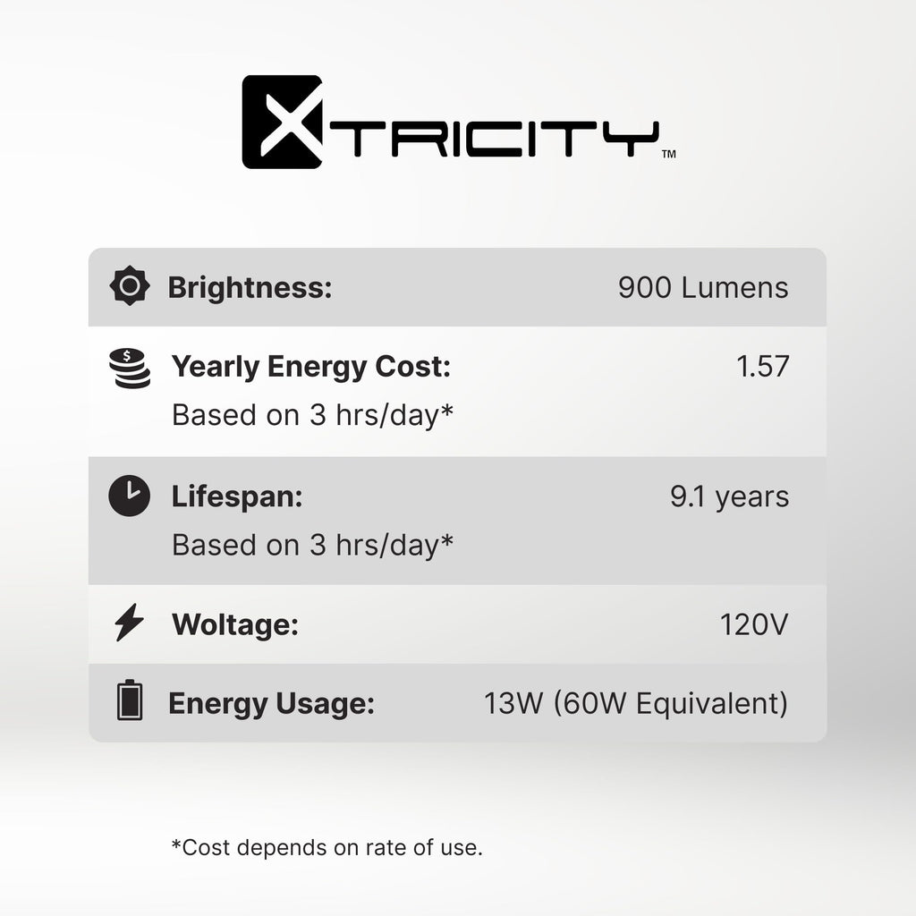 Xtricity Compact Fluorescent Light Bulbs T2 Spiral, E26 Base (2 Pack)