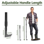 Pragmatist 43.7" Crack Weeder Long Handle Weed Puller Adjustable Weed Remover Durable Manual Crevice Weeding Tool for Sidewalk, Paver, Wall Gaps, Lawn Yard, Deck Boards