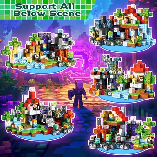 300 PCS Magnetic Blocks - Magnetic Building Blocks, Stacking Magnets for Kids, Sensory Toy for STEM Montessori Sensory Toys for Kids 3+ Boys and Girls Christmas Birthday Gifts