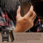 Striking Viking Boars Hair Beard Brush for Men - 4.2" Ergonomic Design with Naturally Derived Beach Wood - For Men's Beard & Mustache Care