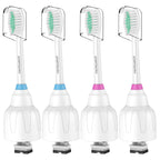 Replacement Toothbrush Heads for Philips Sonicare E-Series/Essence/Xtreme/Elite and Other Screw-on Models, 4 Pack, Dupont Bristles for Effective Cleaning