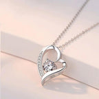 Mother In Law Necklace 925 Sterling Silver Mother In Law Christmas Gifts Mothers Day Gifts For Mother In Law With Message Card &Gift Box (688-Love heart01)
