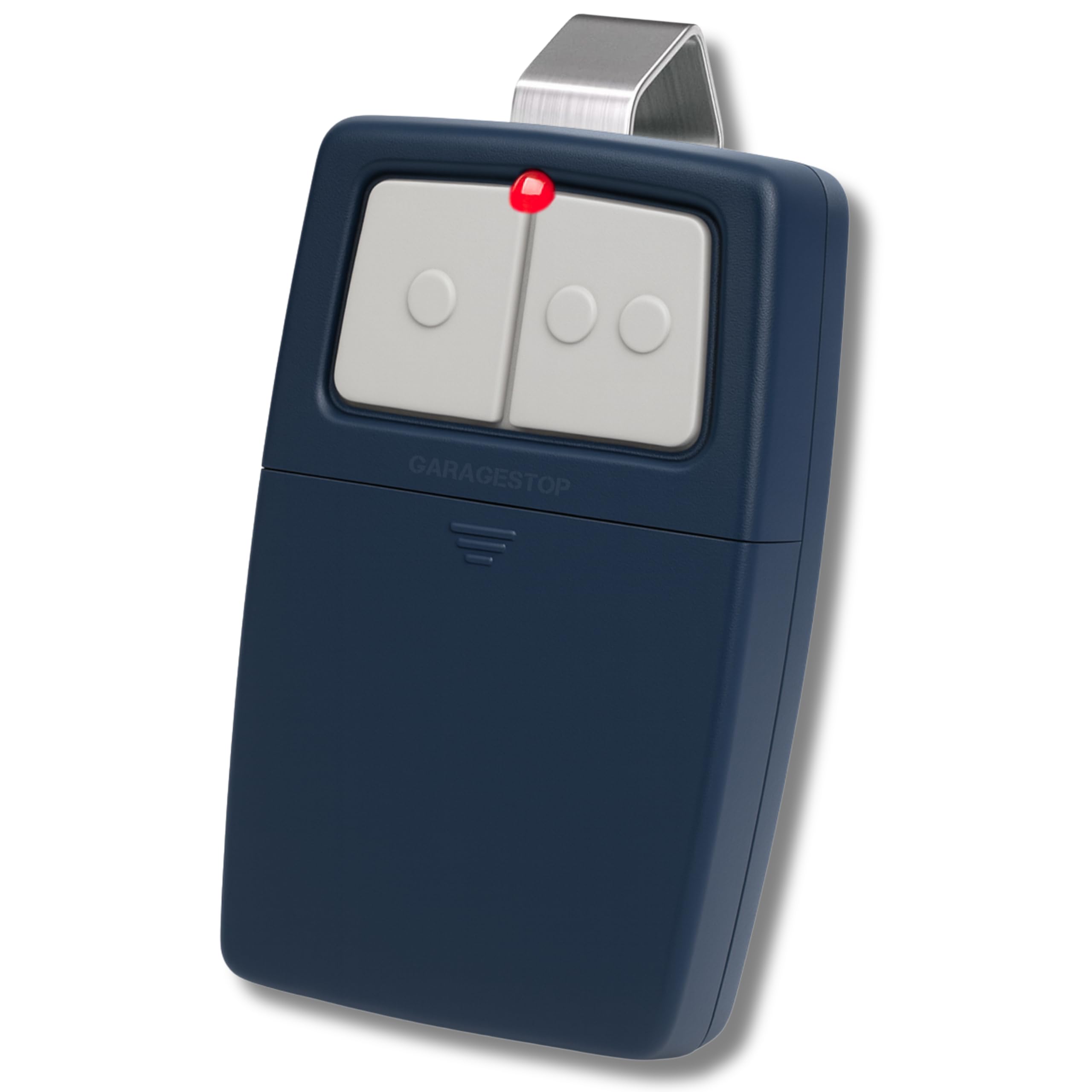Universal Garage Door Opener Remote – Replacement for LiftMaster, Chamberlain, Genie, Craftsman, Linear – Works with 375LM, 375UT, KLIK1U – Learn Button & DIP Switch – Operates 2 Doors/Gates, Blue