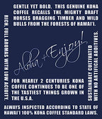 Blue Horse 100% Kona Coffee Pods, Medium Roast, 10ct Single Serve, Compatible with K Cups 2.0, Farm Fresh, Authentic Arabica Beans from Hawaii’s Big Island with a Smooth, Rich Flavor