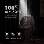 MIULEE 100% Blackout Linen Curtains for Bedroom 52x84 Inches Natural Beige