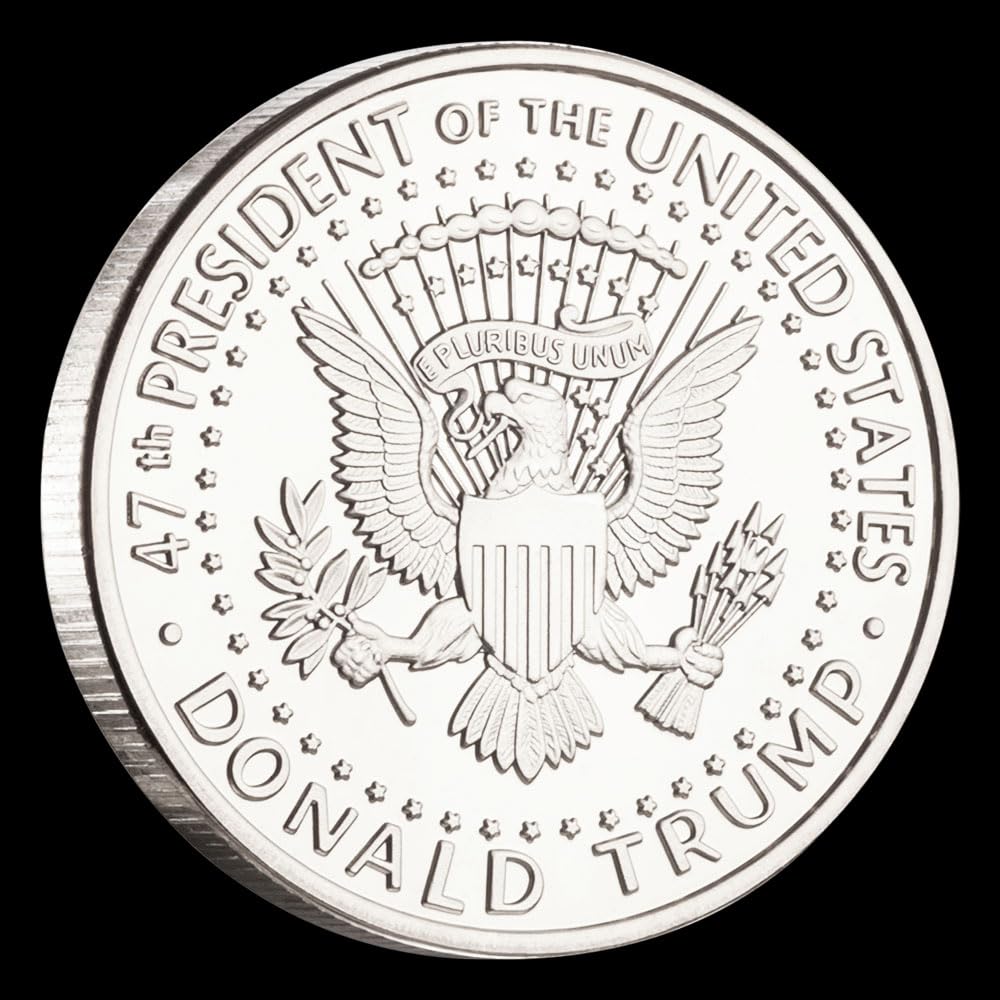 Donald Trump Assassinated Coins Shooting Collection Medal Trump Fighting for America Collectible Coin (3 Pieces Silver-Silver)