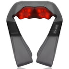 Nekteck Shiatsu Neck Massager with Heat for Pain Relief Deep Tissue, 2026 Upgraded 3D Back Shoulder Kneading Massage Pillow, Body Muscle Relaxation Tool Gifts for Him Her Mom Dad, Gray (NOT Cordless)