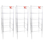 Cedar Ridge Square Foldable Tomato Cages - Heavy Duty Plant Support for Vegetable Garden, Vegetables, and Flowers - Stakes and Trellis for Climbing Plants - Made in The USA (13x40) - 3-Pack