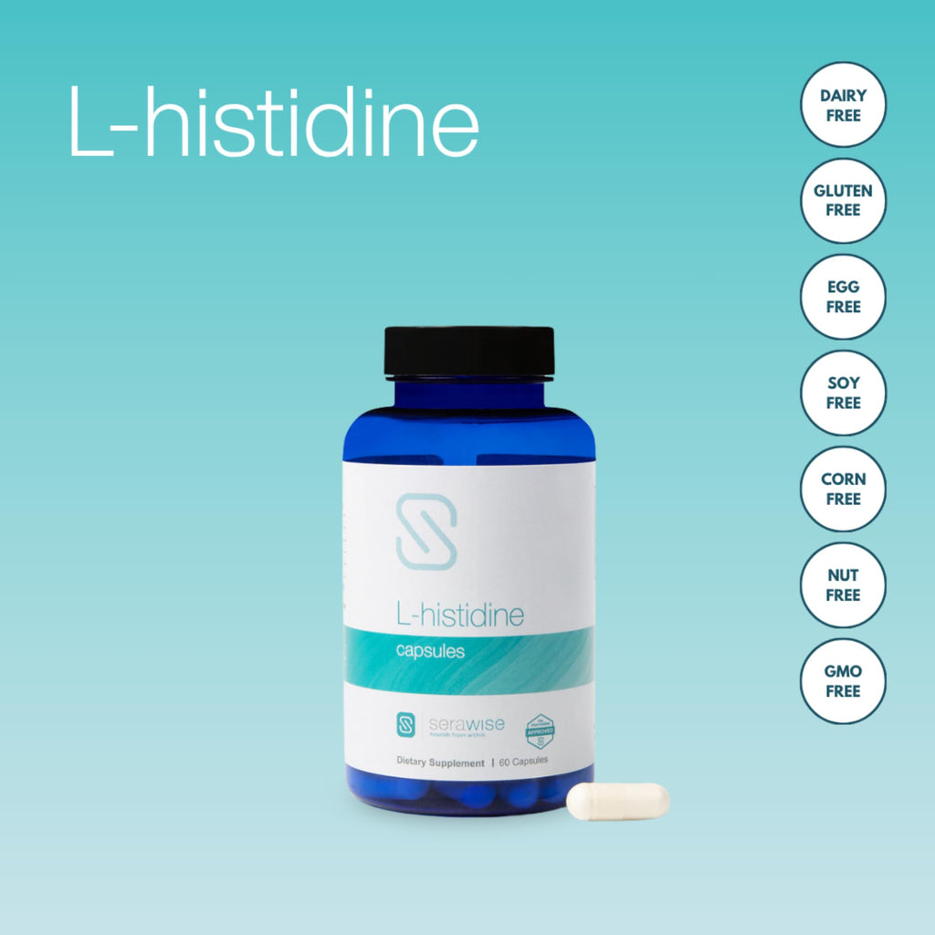 Serawise L-Histidine 600 Mg Capsules by Dr. Ana Maria Temple | Breakthrough Amino Acid for Clear Skin | Safe for Children and Babies | Capsule Can be Sprinkled on Food | 60 Capsules