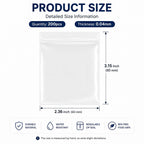 200Pcs Small Plastic Bags for Pill 2 x 3 Inches | Small Zip Bags for Pills