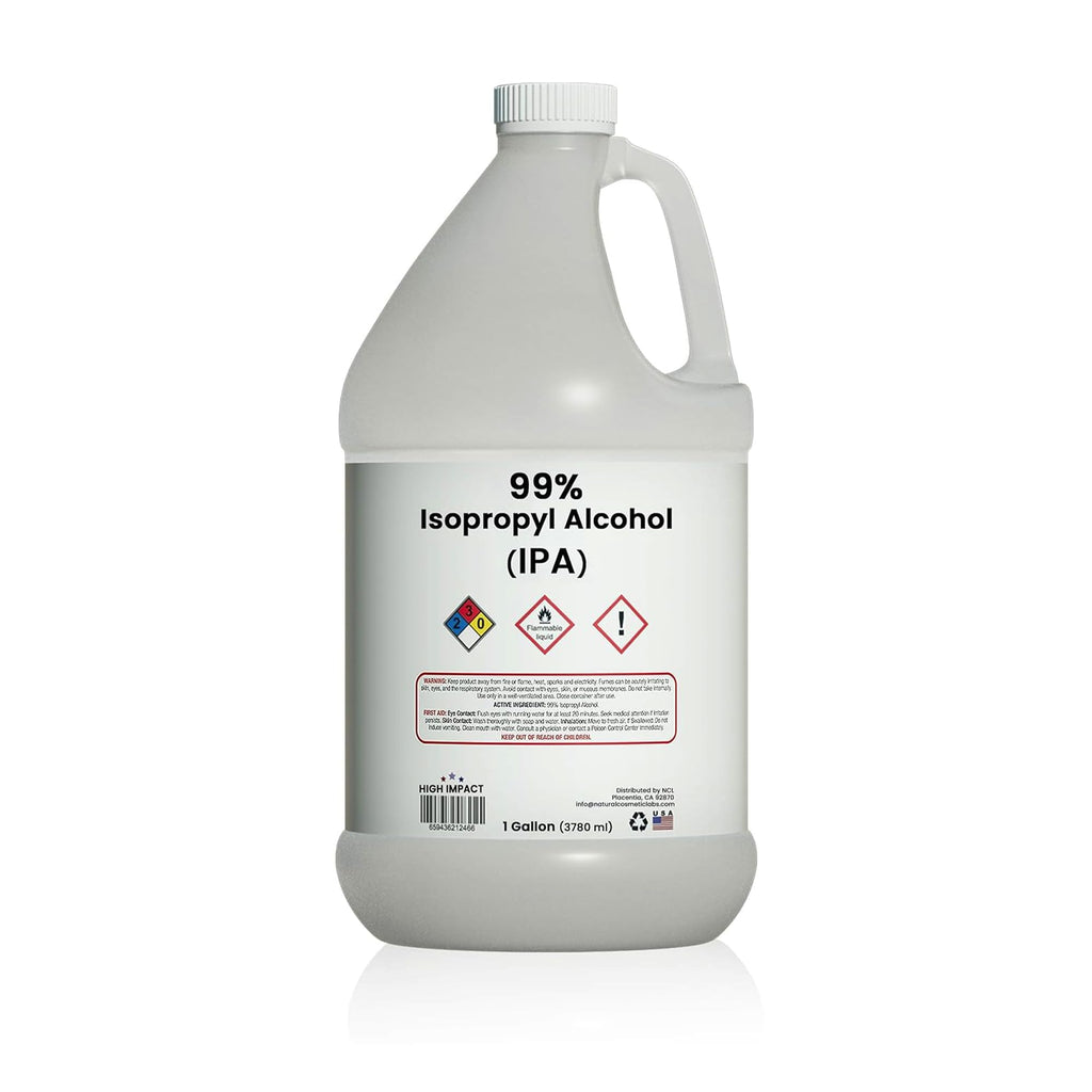 High Impact 99% Liquid Isopropyl Alcohol (IPA) Liquid Gallon - Pack of 4