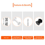 100PACK 1CC Syringes with 30G 1/2" 13mm Needle, Lab Supplies Individually Wrapped (1CC 30G 1/2"-100PACK)