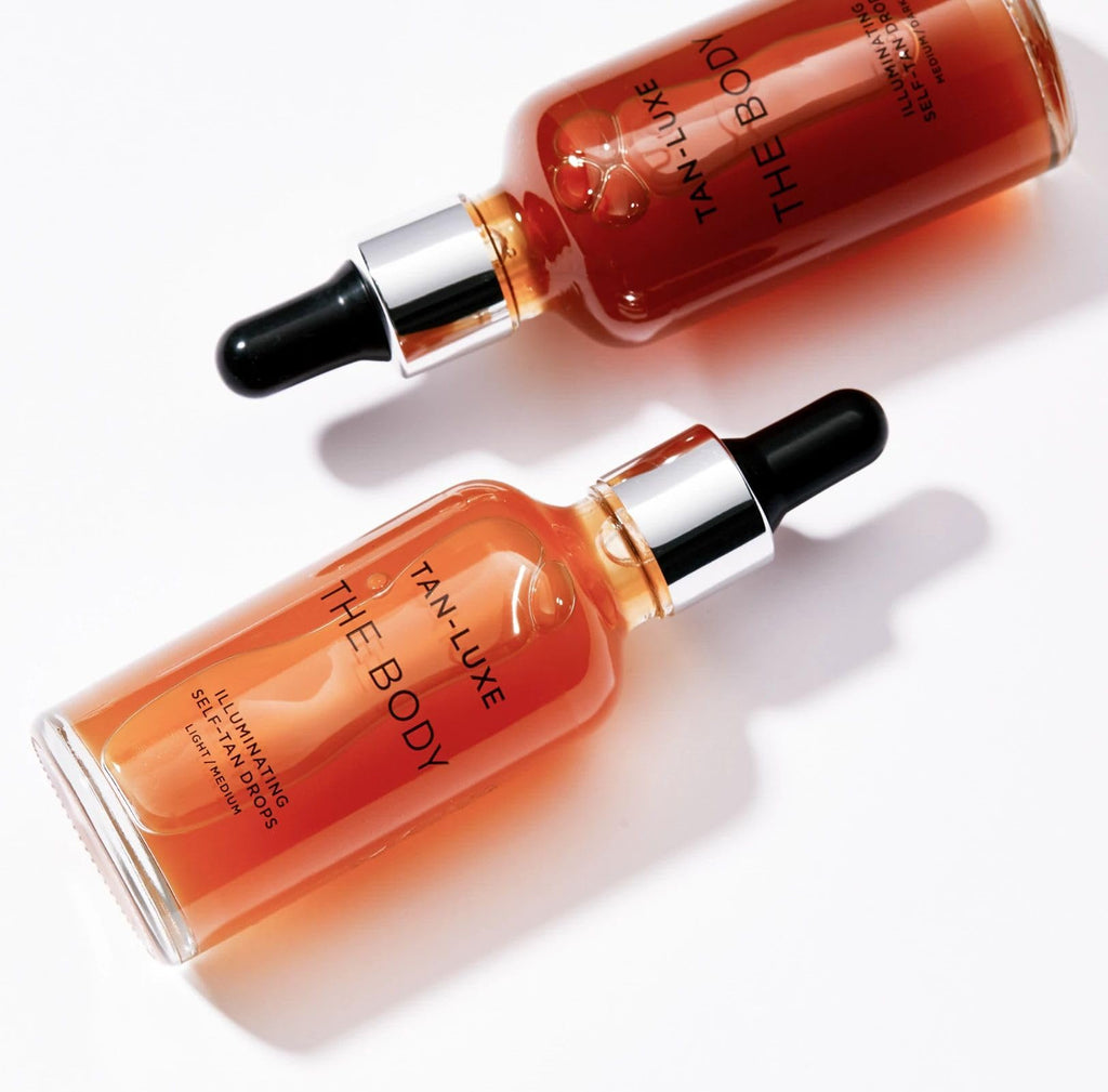 Tan-Luxe The Body, Illuminating Self Tan Drops, Custom Body Tanner, Skin Firming, Natural Looking Tan, Mix with Body Lotion, Cruelty-Free, 1.69 fl. oz