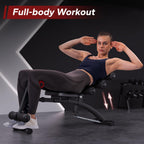 MERACH Ab Machine, Multi-Functional Adjustable Ab Trainer, Ab Workout Bench for Home Gym, Sit Up Machine for Abdominal, Exercise Chair for Full Body Workout