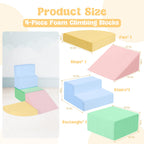 Climbing Toys for 1 Year Old,4-Piece Foam Baby Climbing Blocks for Toddlers