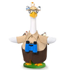 JcHrmers Bird Watching Porch Goose Outfits Fits 23" Cement Plastic Goose Statue for Bird Lovers Outdoor Lawn Garden Yard Patio Art Decor