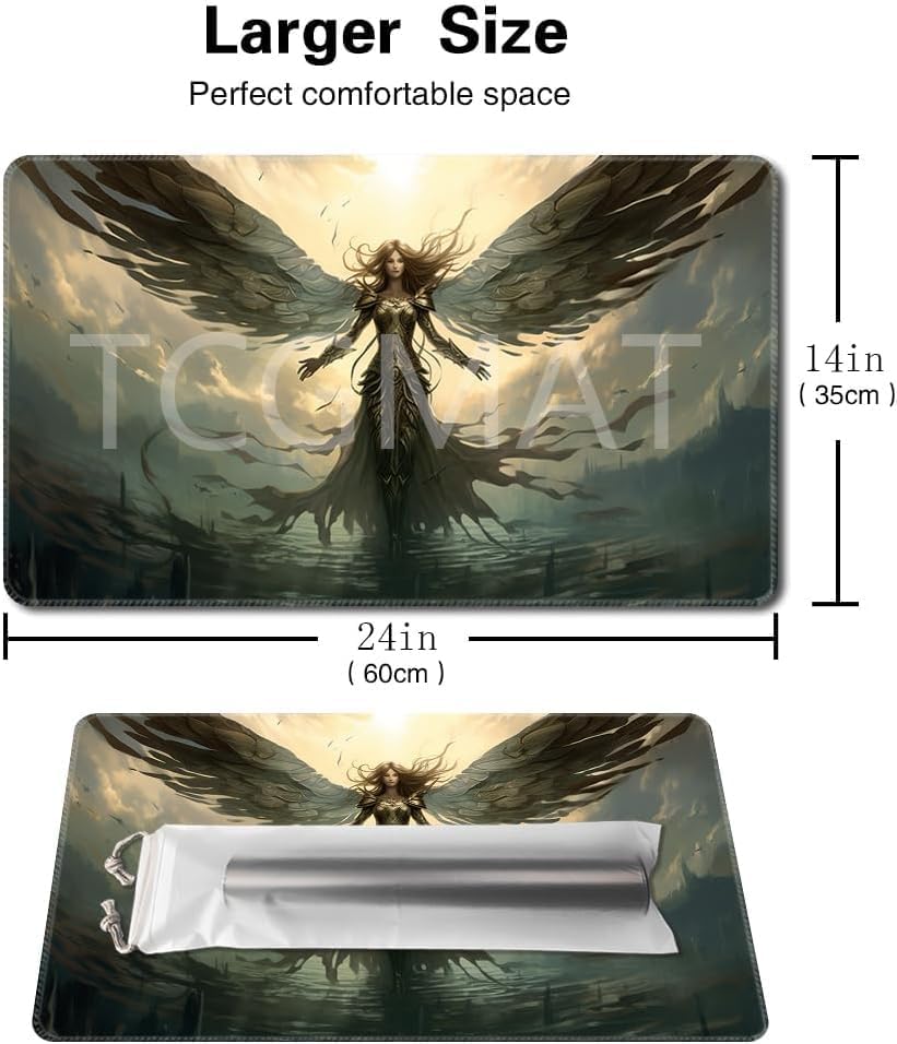 MTG Playmat - Non-Slip Backing Printing, Ideal for Card Game Enthusiasts TCG Playmat (MTG1-Disaster befalls)