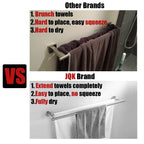 JQK Double Bath Towel Bar, 30 Inch 304 Stainless Steel Thicken 0.8mm Towel Rack for Bathroom, Towel Holder Brushed Finished Wall Mount, Useable Length 27 Inch, TB100L27-BN