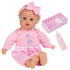 Adora Sweet Baby - 11” Soft & Cuddly Baby Doll, Realistic Features, Gentle Scent, Machine Washable, Lightweight & Easy to Hold | Adorable Playmate (Girl Dino)