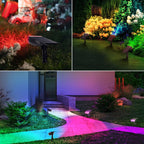 Linkind Halloween Solar Lights Outdoor Spotlight Waterproof RGB 4 Pack
