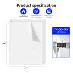 Art3d Plexiglass Sheets, Clear & Flexible, 2-Pack of 16 x 12"