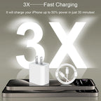 iPhone 18 17 16 15 Charger Fast Charging 3+3Pack USB C Charger & 6FT Cable
