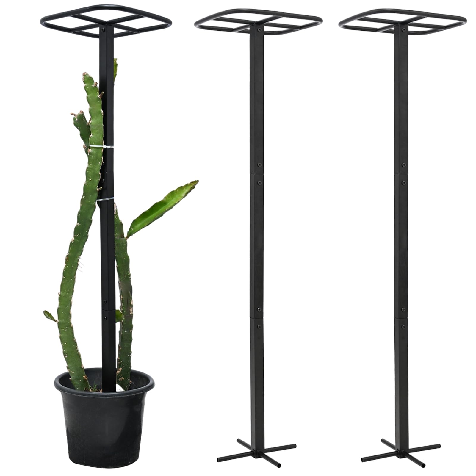Yohsnor 2PCS 50" Metal Dragon Fruit Trellis,Durable Vertical Garden Support