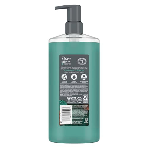 Dove Men+Care Whole Body Deodorant Cream with Body Wash Eucalyptus Cedar Oil Plant Powered 2 Items