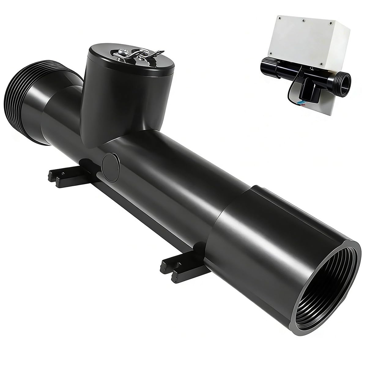 4CH4002-R Pool Ionizer Replacement Chamber for Hybrid Treatment System, Fits Above-Ground & In-Ground Pools, Hot Tubs, Spas up to 40,000 Gallons, Easy Setup