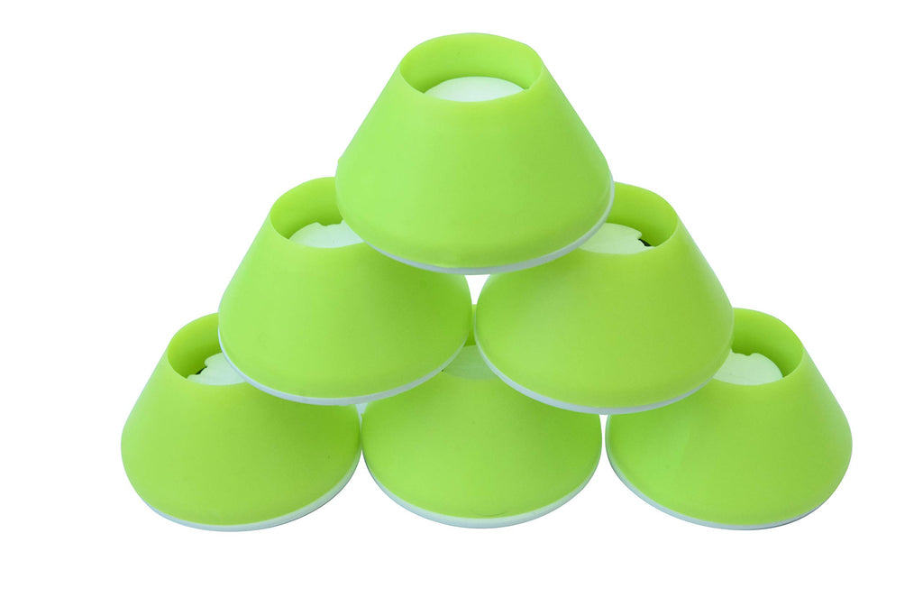 Easy To Use Products | Walker Coasters | Longer Lasting More Durable Tennis Ball Alternative | Glides Easily Over Hard Surfaces | 6 Count | Tennis Ball Yellow