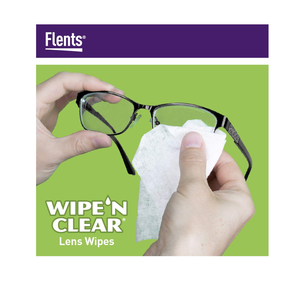 Flents Eyeglass Cleaner Lens Wipes - 225 Count (3 Boxes of 75) Individually Wrapped Pre-Moistened Cleaning Cloths Anti-Streak for Eyeglasses, Sunglasses, Phone Screens, Computer Monitors