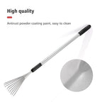 Extendable Handle Shrub Rake for Clean Debris Lawn Shrub Bush and Flowers