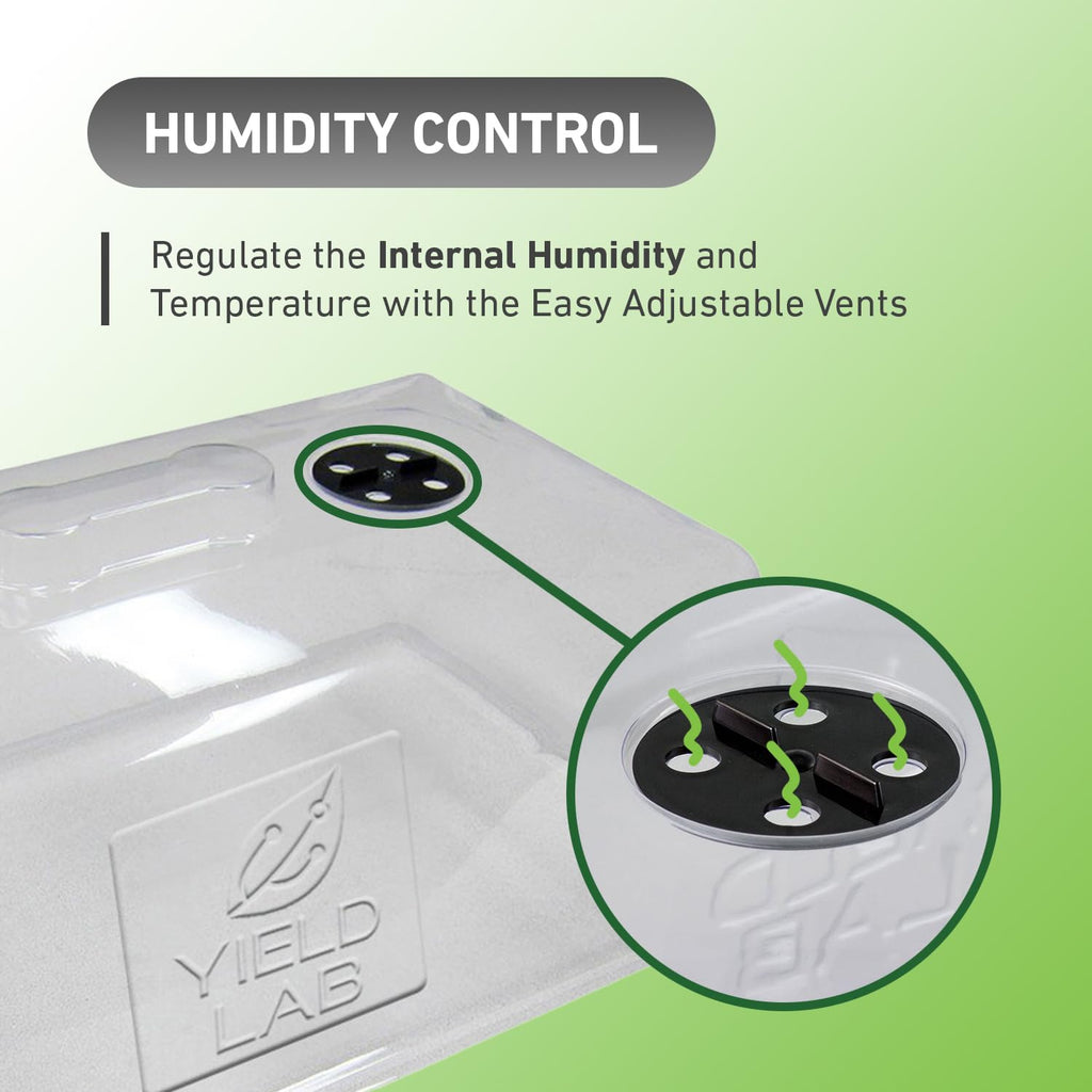 Yield Lab 7 Inch Clone Dome - 5 Pack Humidity Vented Domes - Plant Growing