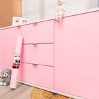 Decotalk Pink Wall Paper Peel and Stick SolidPink Contact Paper for Cabinets 12x400 Inch Pink Wallpaper for Bedroom Girls Room Solid Color Wallpaper Removable Cabinet Vinyl Wrap, Self Adhesive