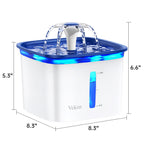 Veken Innovation Award Winner 95oz/2.8L Cat Water Fountain, C1 Classic