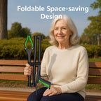 Extra Long Grabber Reacher Tool, 48" Aluminum Foldable Reacher Grabber, Dual Magnetic Tip, 2 in 1 Pickup Grabber w/Shoe Horn, Strong Upper Picker for Elderly, Surgery Recovery, Medical, Trash