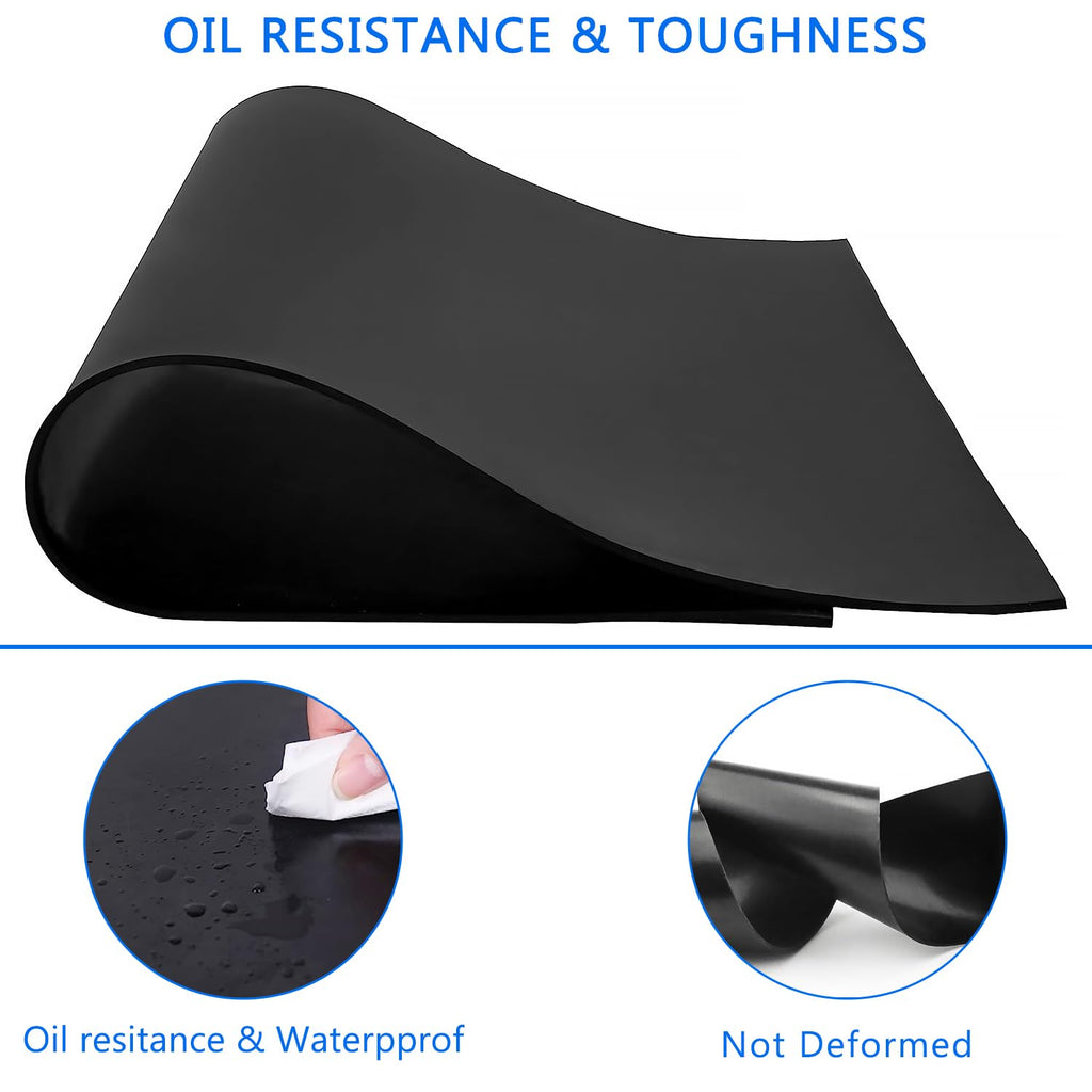 WochiTV Solid Rubber Strips Rolls, 4" Wide x 1/16" Thick x 120" Long Neoprene Rubber Sheets Perfect for DIY Gasket Material, Sealing, Liner, Shield, Padding, Mat