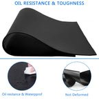 WochiTV Solid Rubber Strips Rolls, 4" Wide x 1/16" Thick x 120" Long Neoprene Rubber Sheets Perfect for DIY Gasket Material, Sealing, Liner, Shield, Padding, Mat